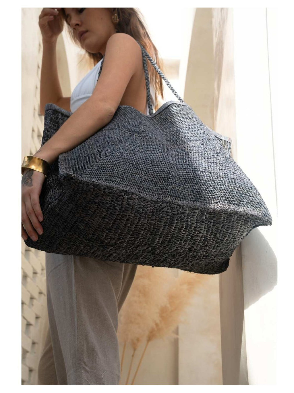 Clipa (XXL) Raffia Beach Tote Bag