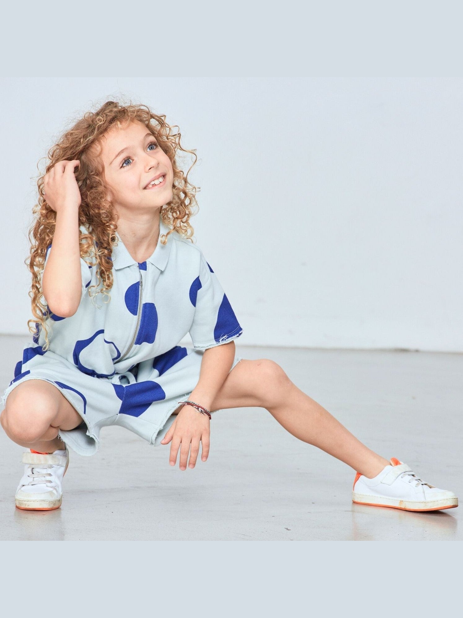 Blue Boys and Girls Jumpsuit