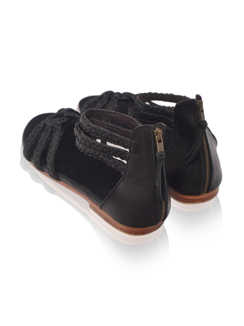 All Aboard Braided Leather Sandals-4