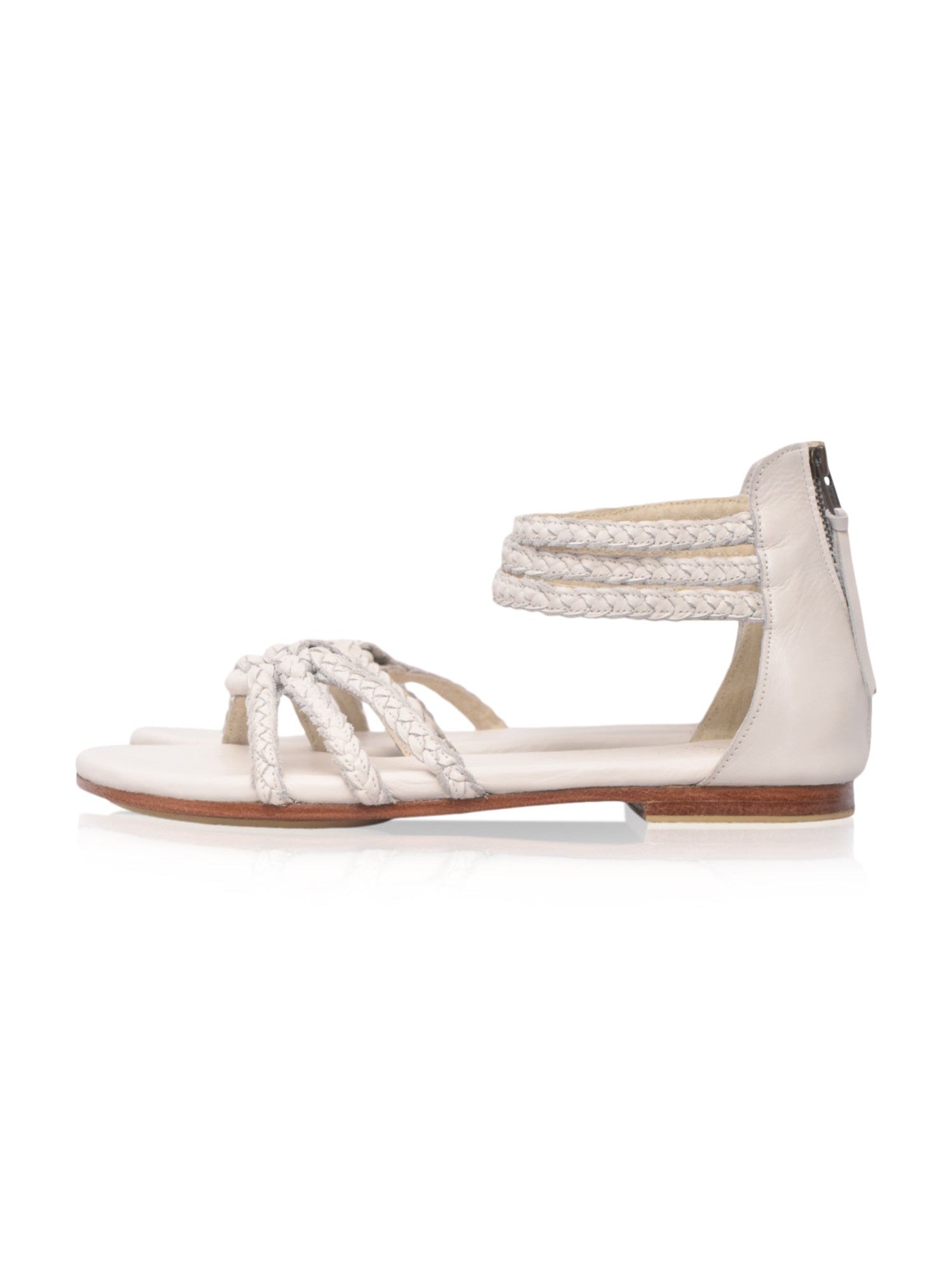 All Aboard Braided Leather Sandals-7