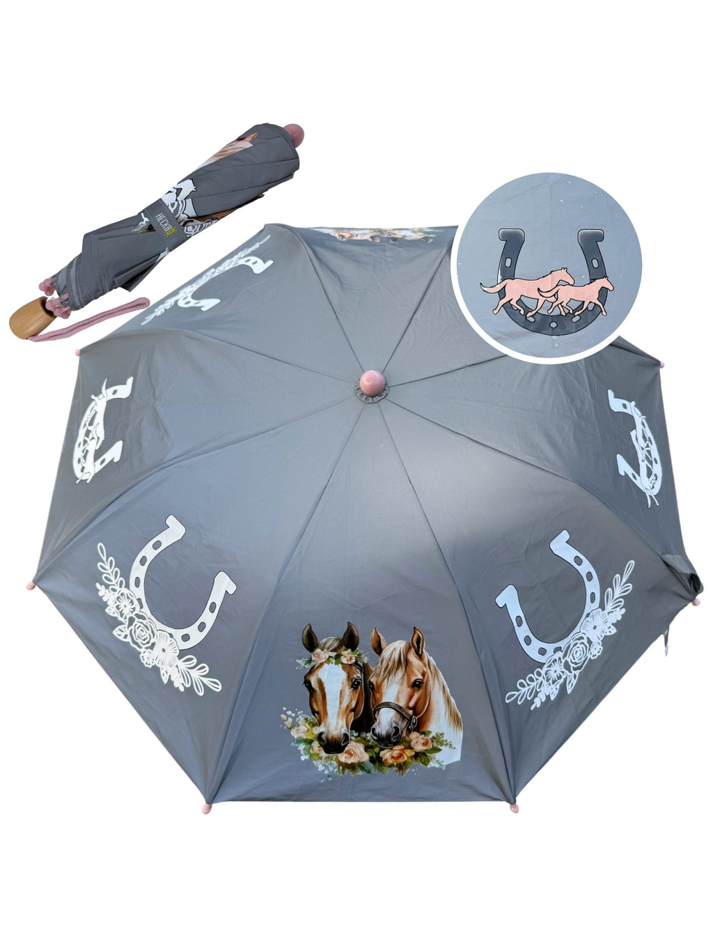 Magic Reflektor Regenschirm Pferd-0