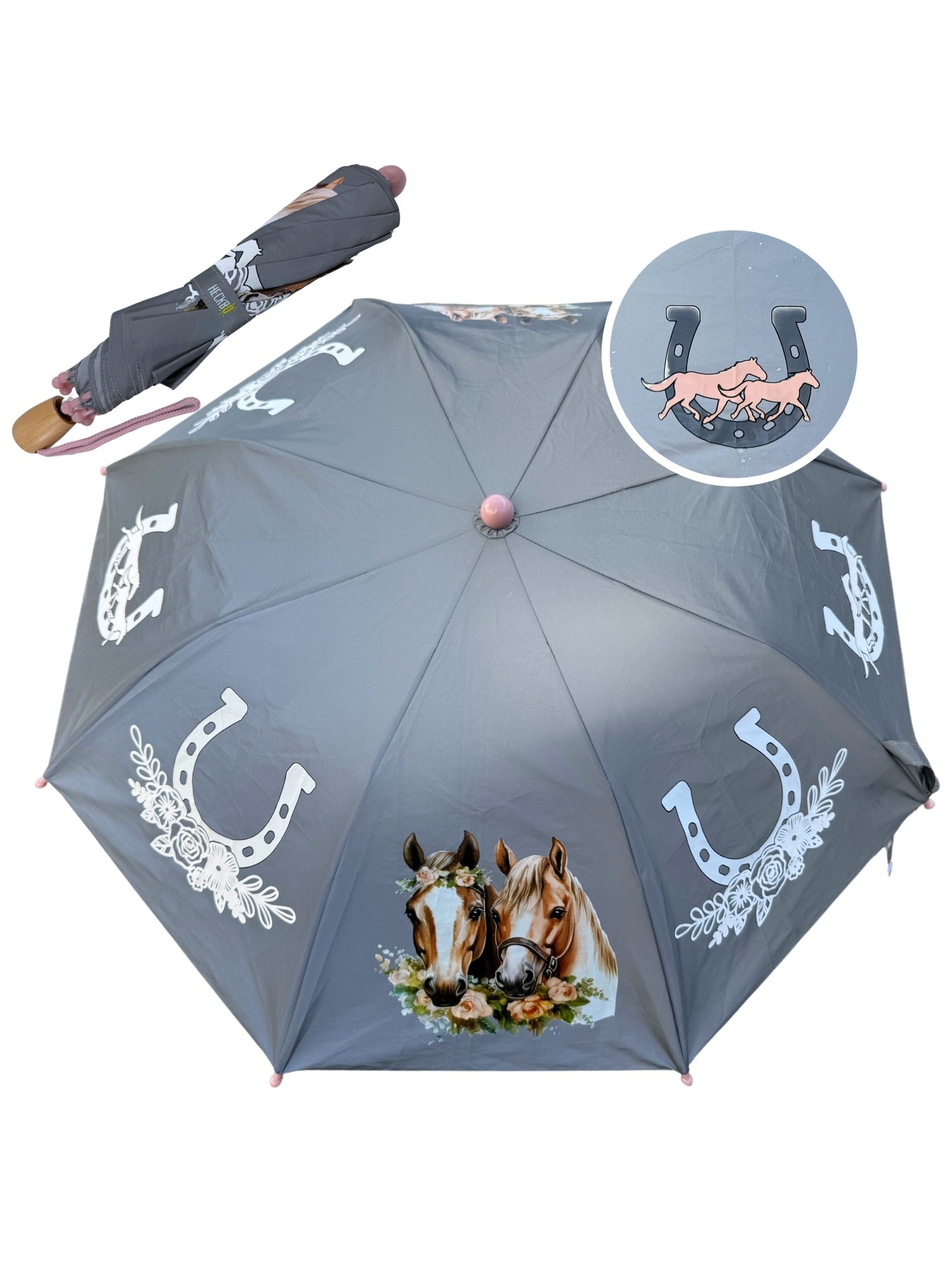 Magic Reflektor Regenschirm Pferd-0