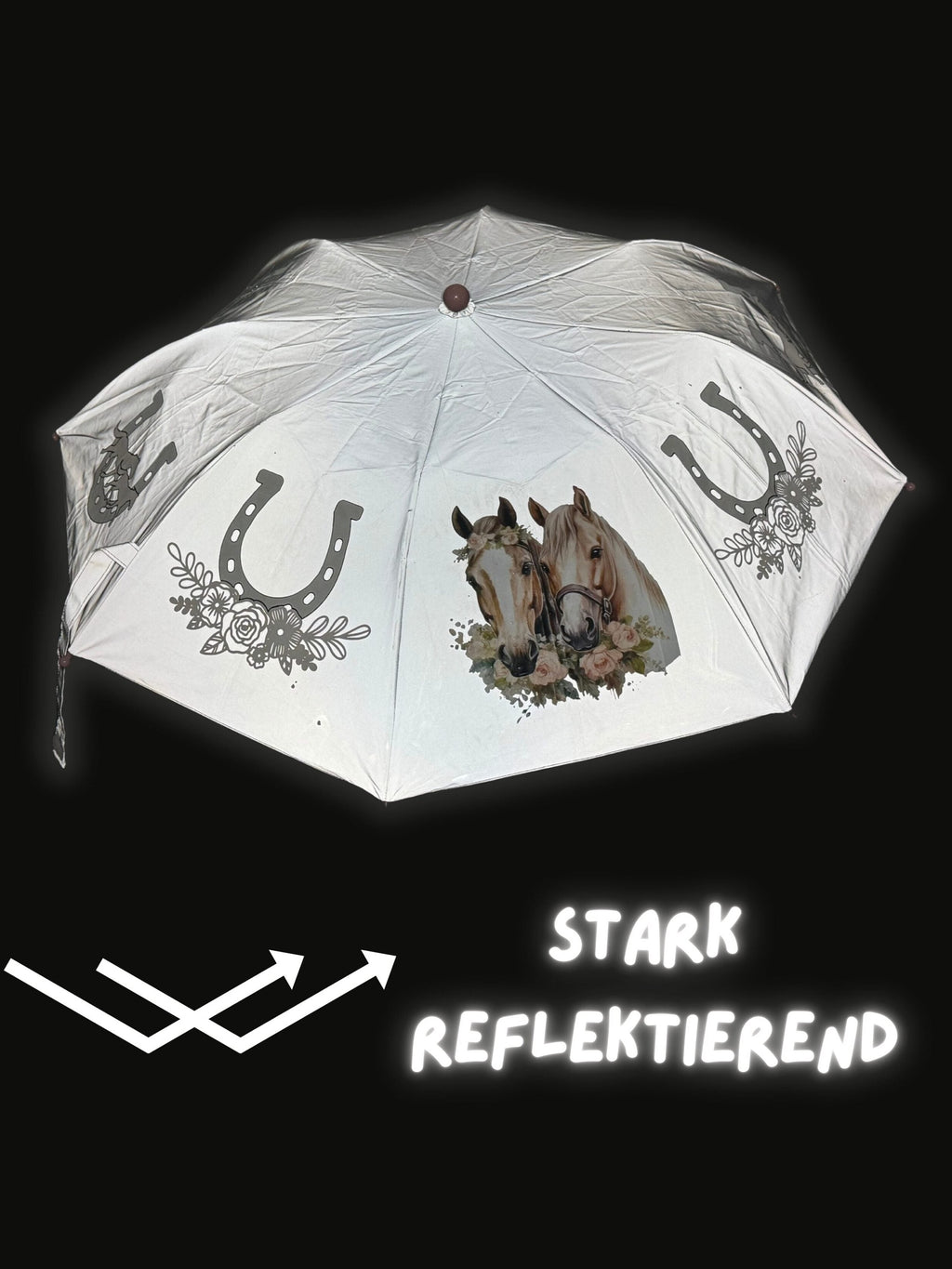 Magic Reflektor Regenschirm Pferd-3