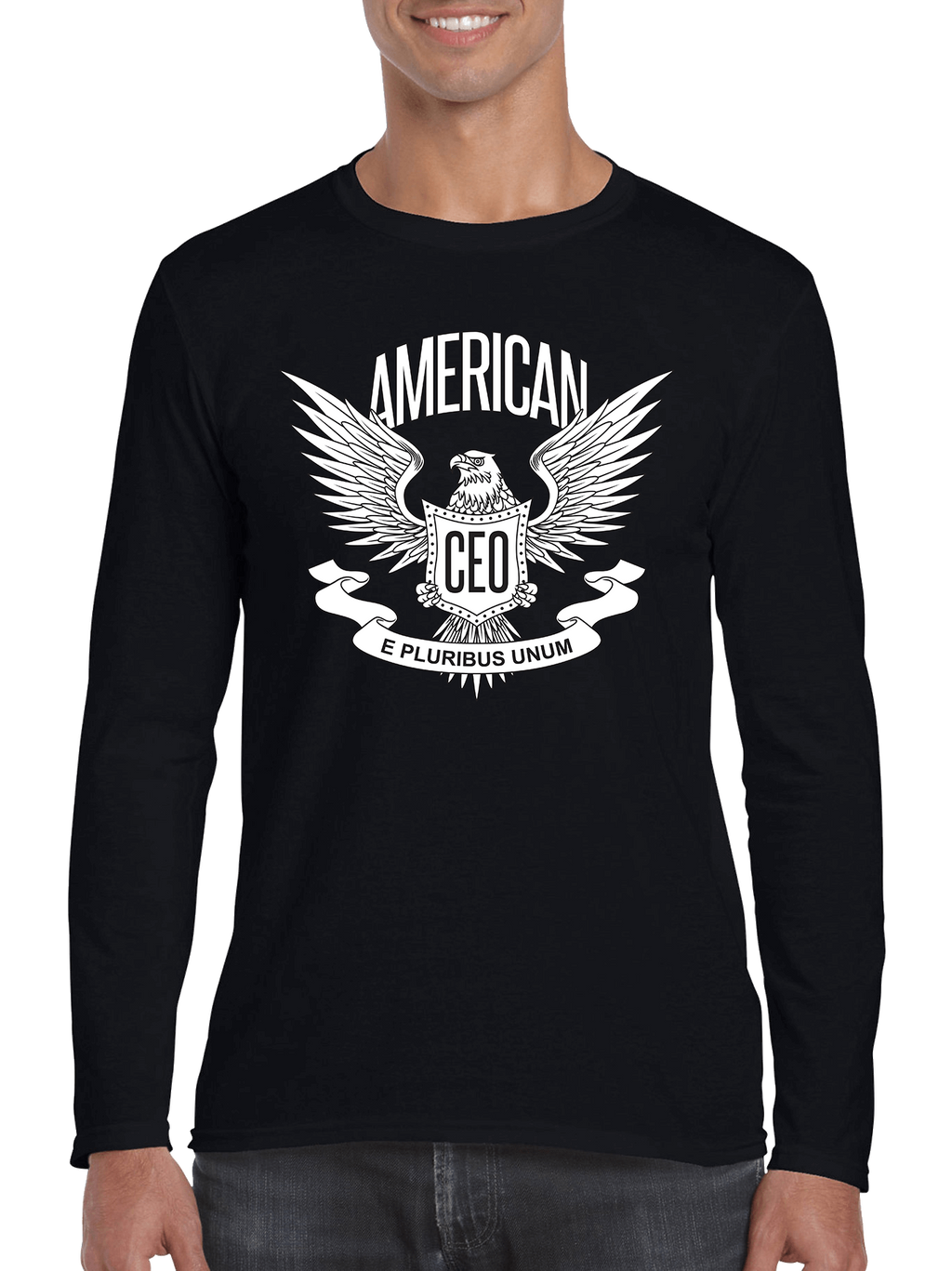 American CEO Patriotic Eagle Long Sleeve Shirt