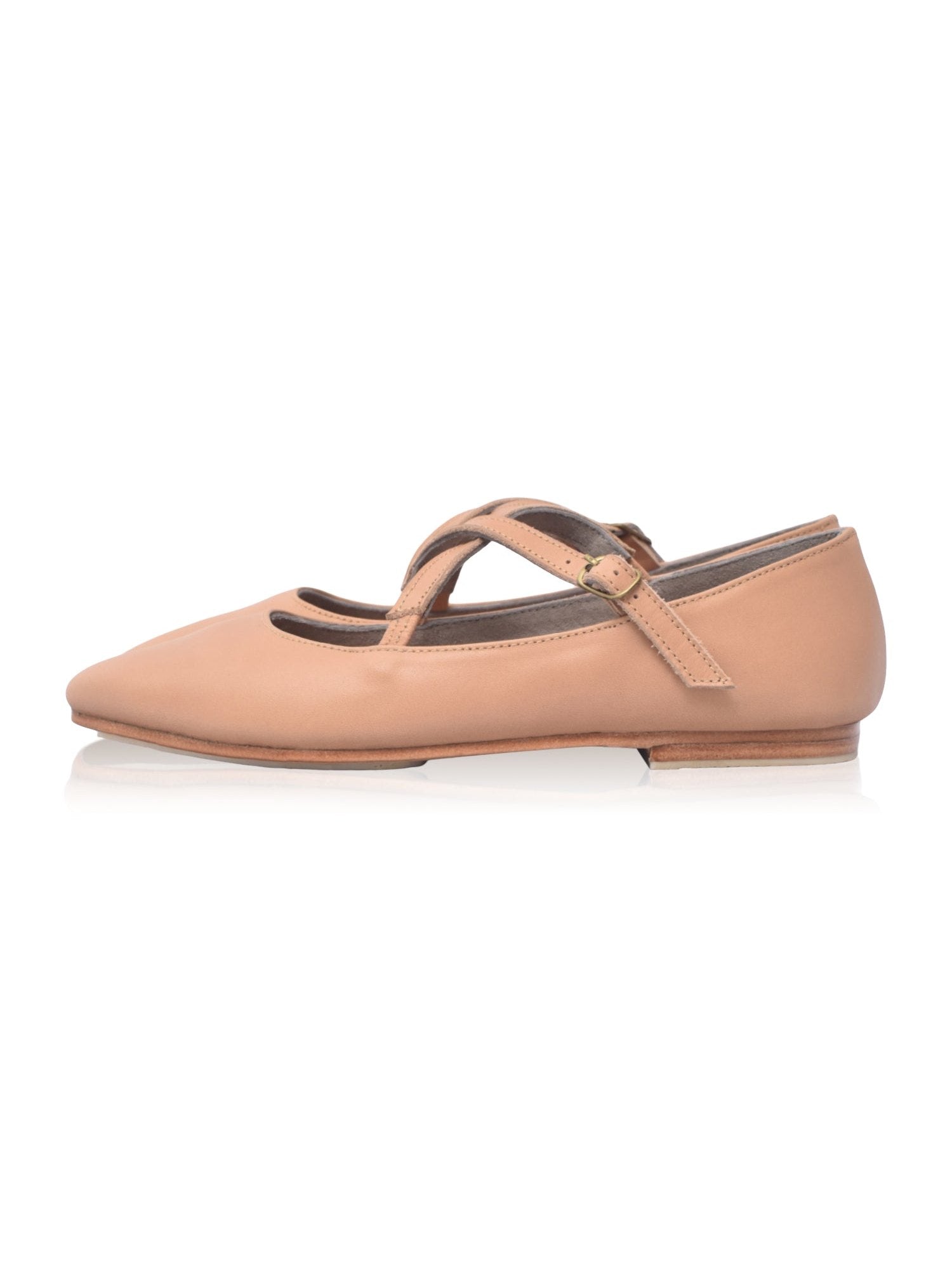 Bella Vita Criss-Cross Pointed Flats-3