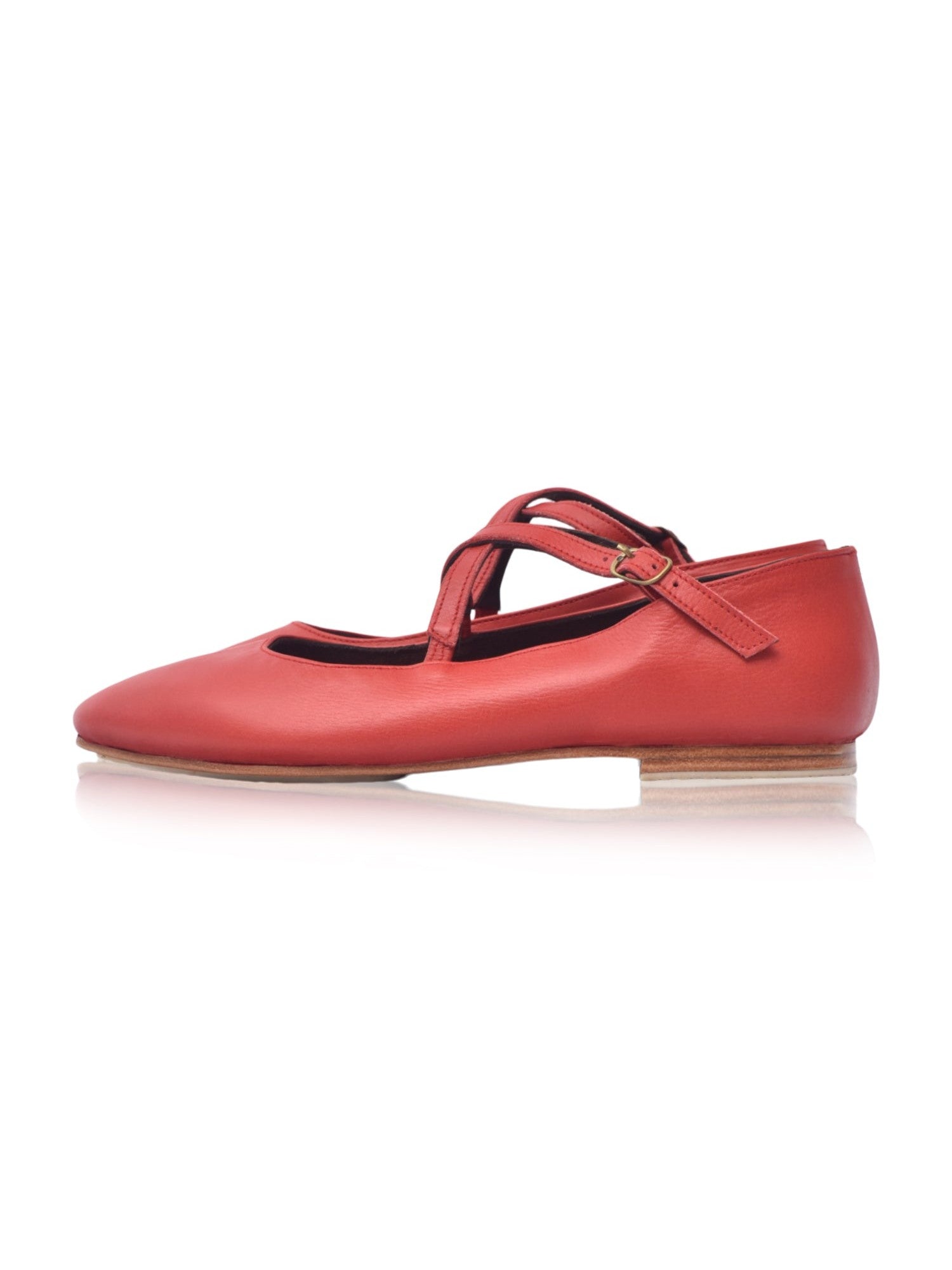 Bella Vita Criss-Cross Pointed Flats-5