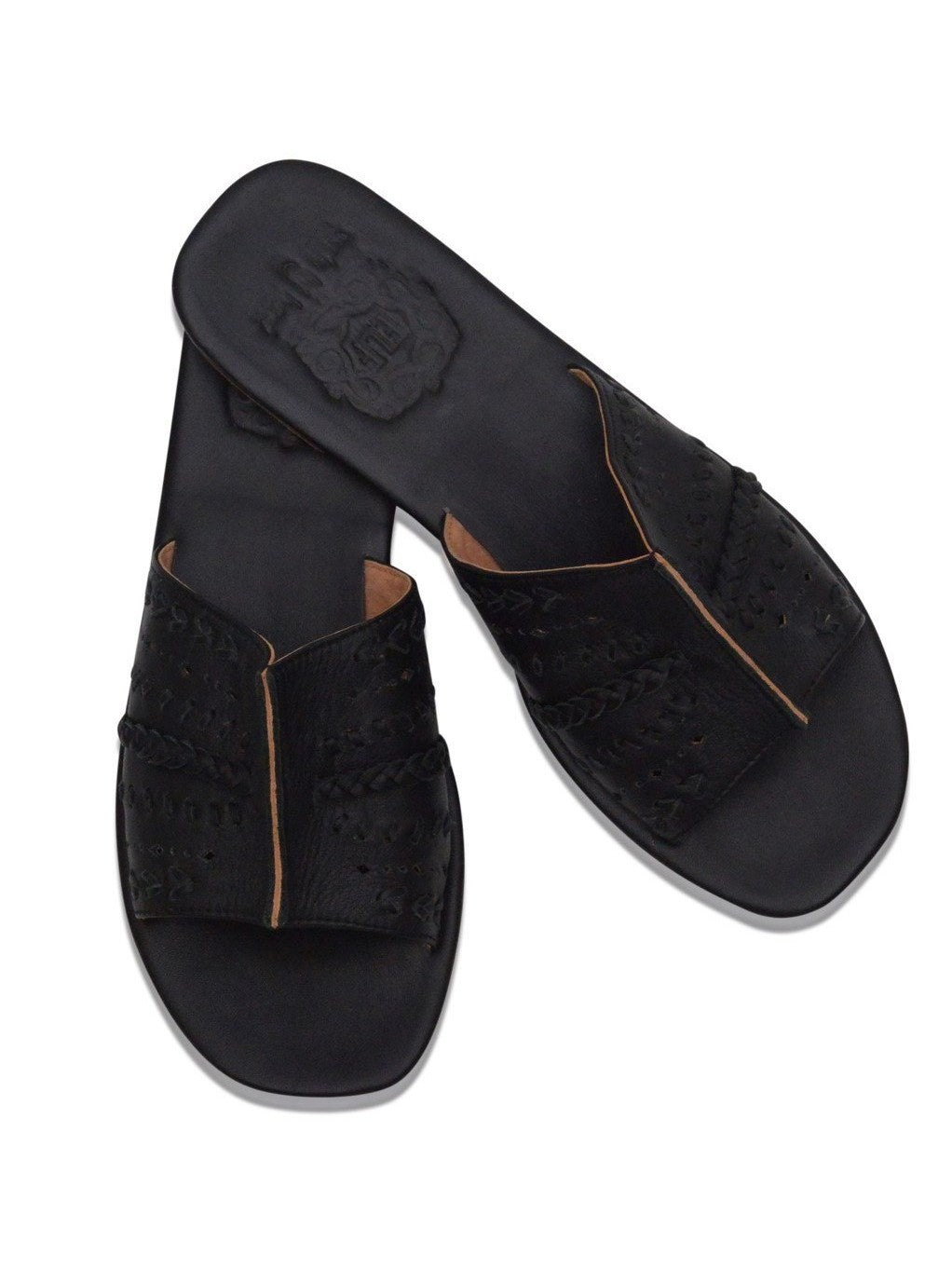 Dolce Vita Leather Slide Sandals-5