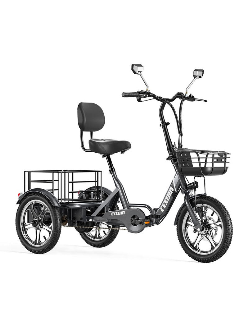 Foldable cargo e-trike - 48v 350w rear-drive, top speed 25km/h, 16 inch tire-1