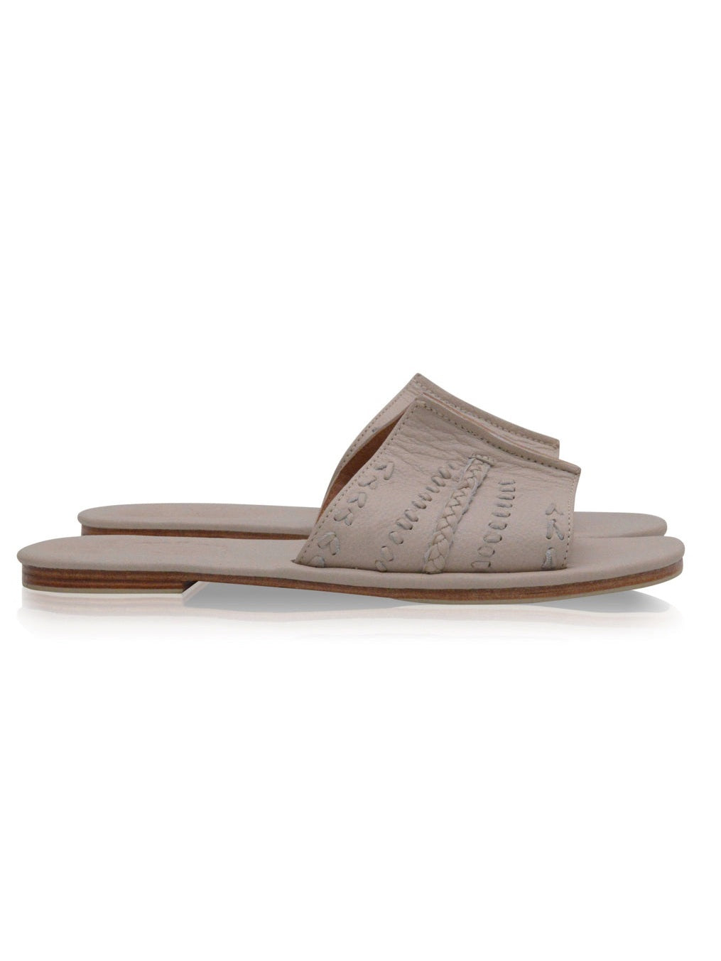 Dolce Vita Leather Slide Sandals-4