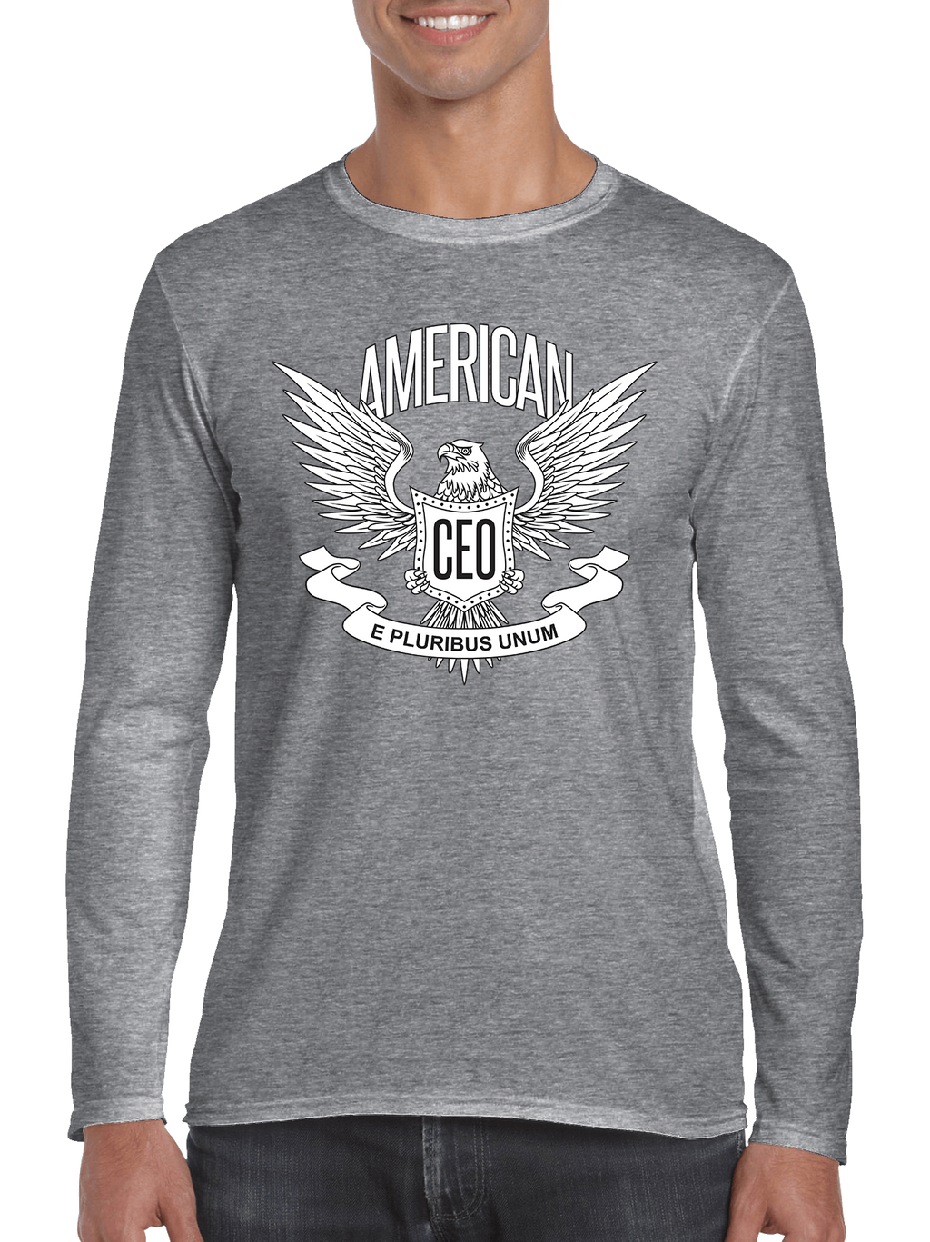 American CEO Patriotic Eagle Long Sleeve Shirt