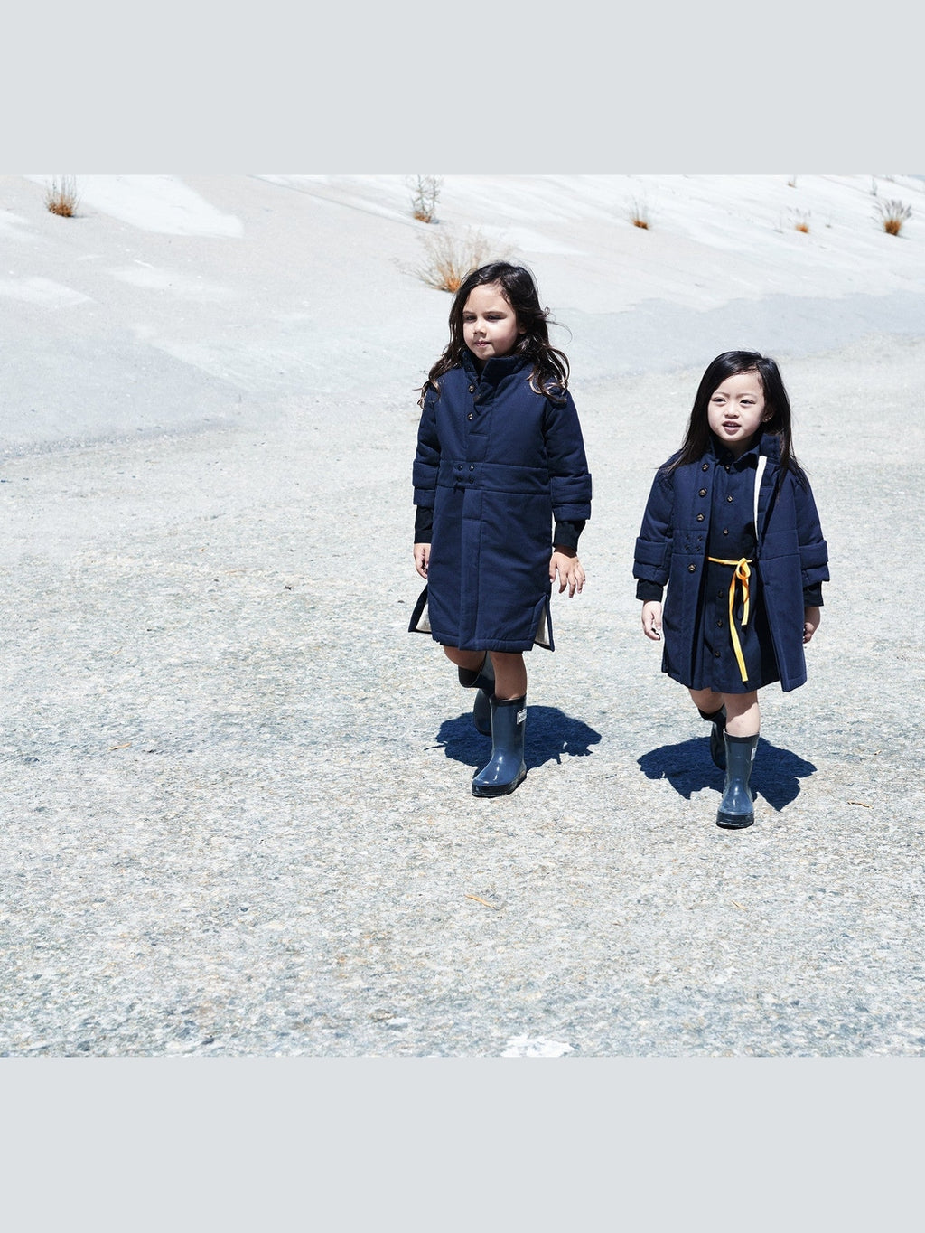 Girls Black Longsleeve Shirt Dress-1