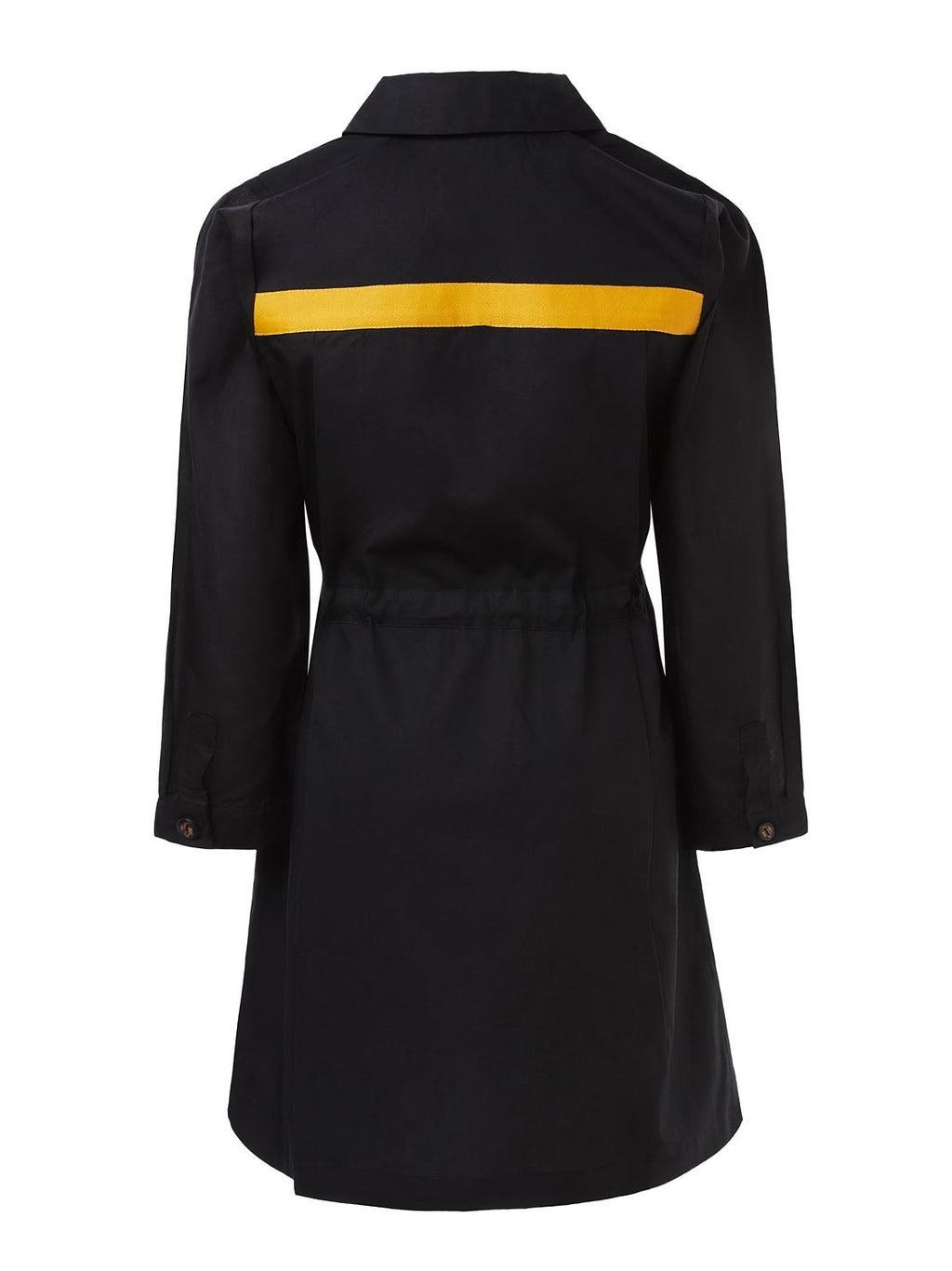Girls Black Longsleeve Shirt Dress-2
