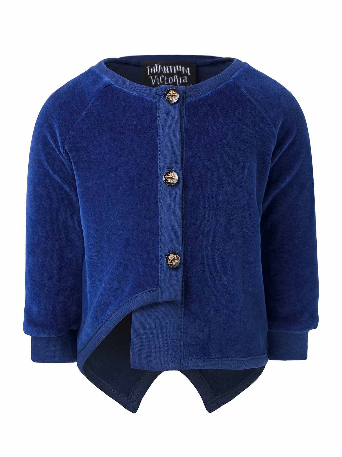 Blue Velvet Baby Jacket-0