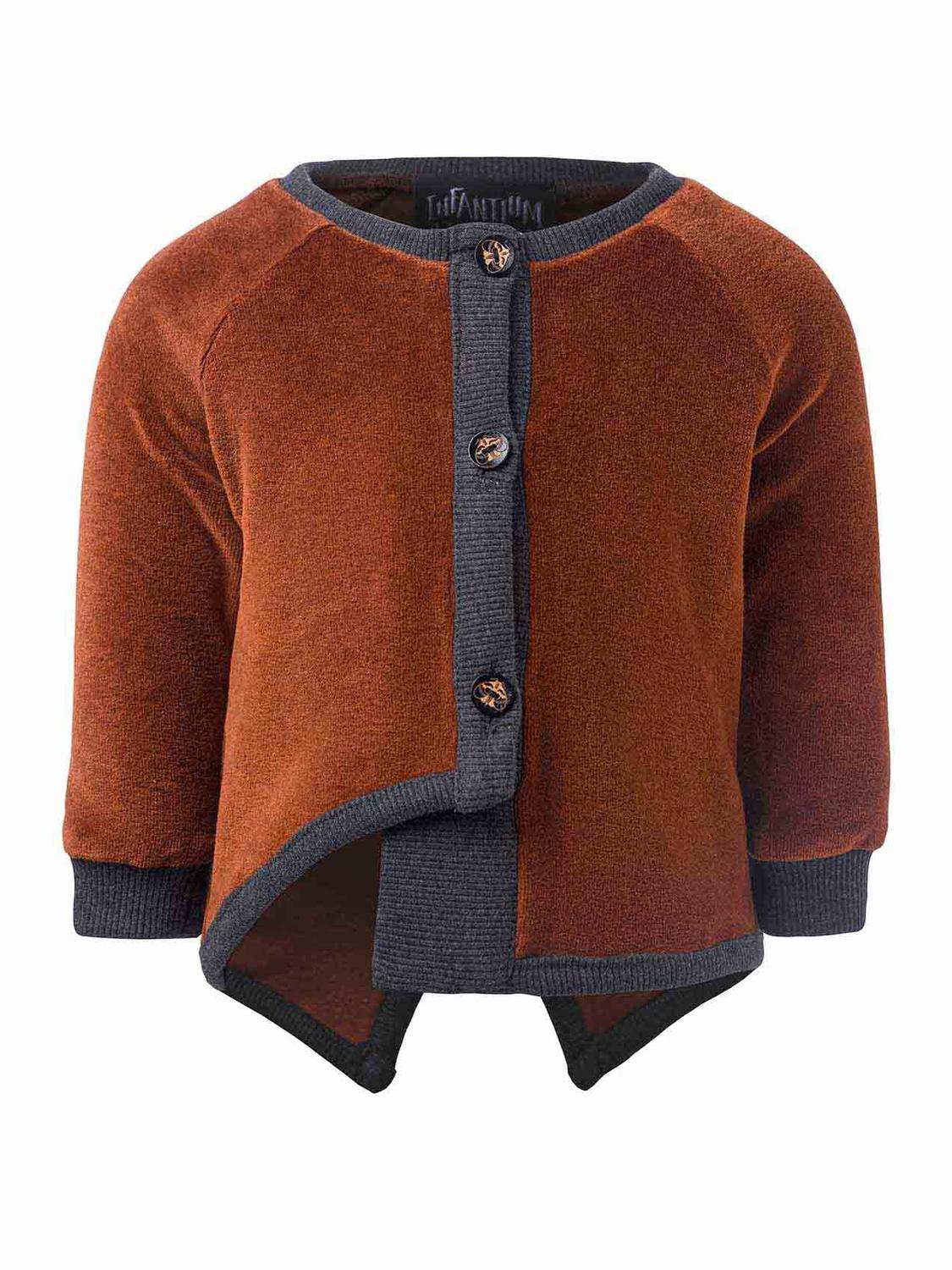 Copper Velvet Baby Jacket-0
