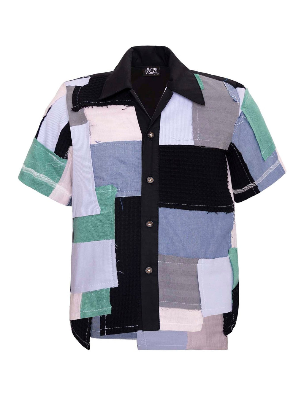 Zero Waste Patchwork Shirt for Kids-0