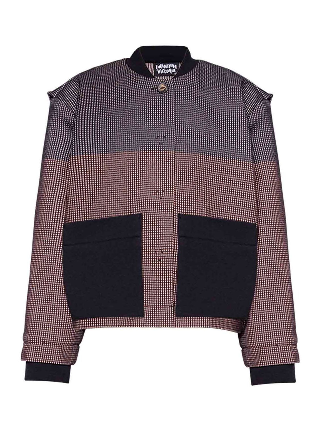 Multicolored Bomber Jacket-0