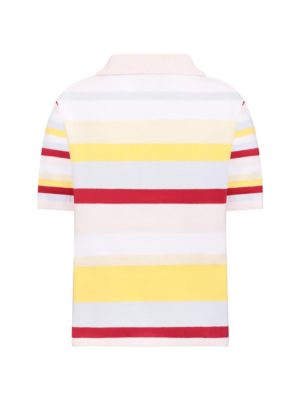 Knitted Shirt with Pastel Stripes-1