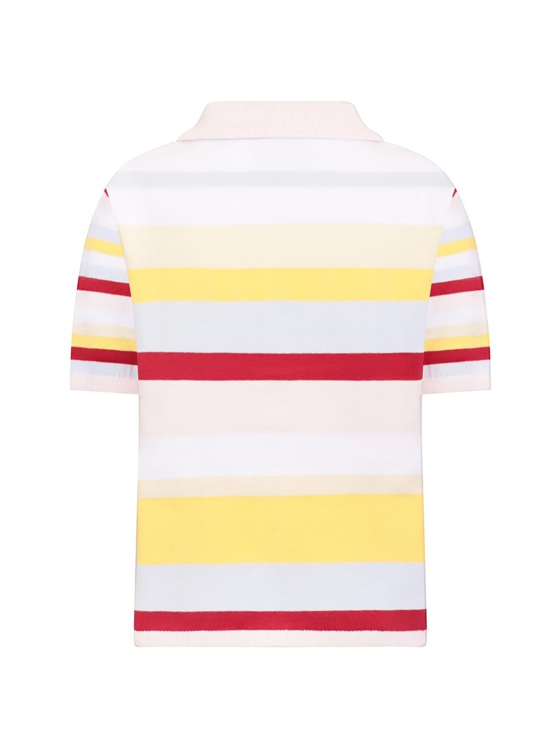 Knitted Shirt with Pastel Stripes-1