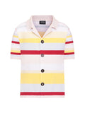 Knitted Shirt with Pastel Stripes-0