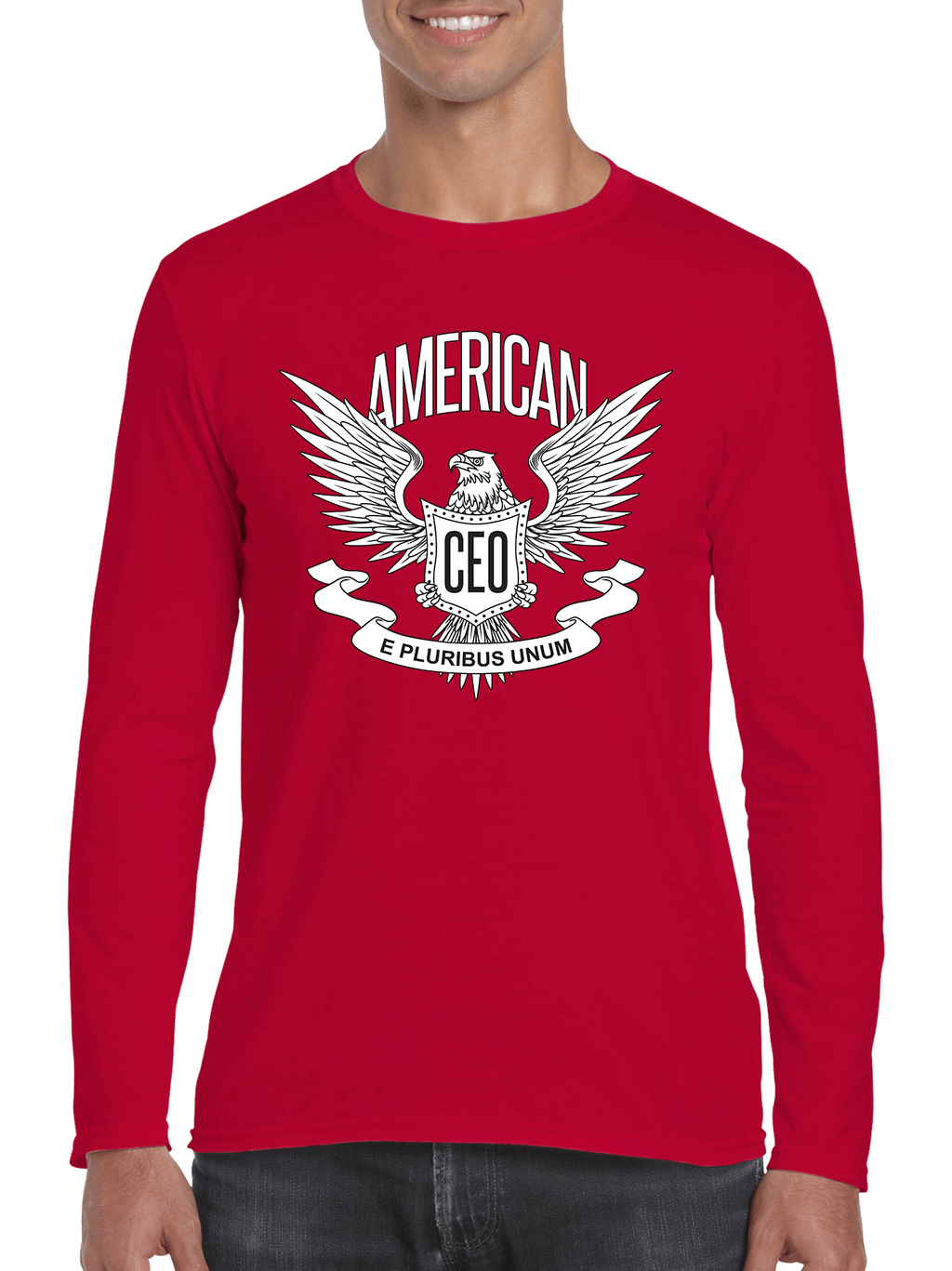 American CEO Patriotic Eagle Long Sleeve Shirt