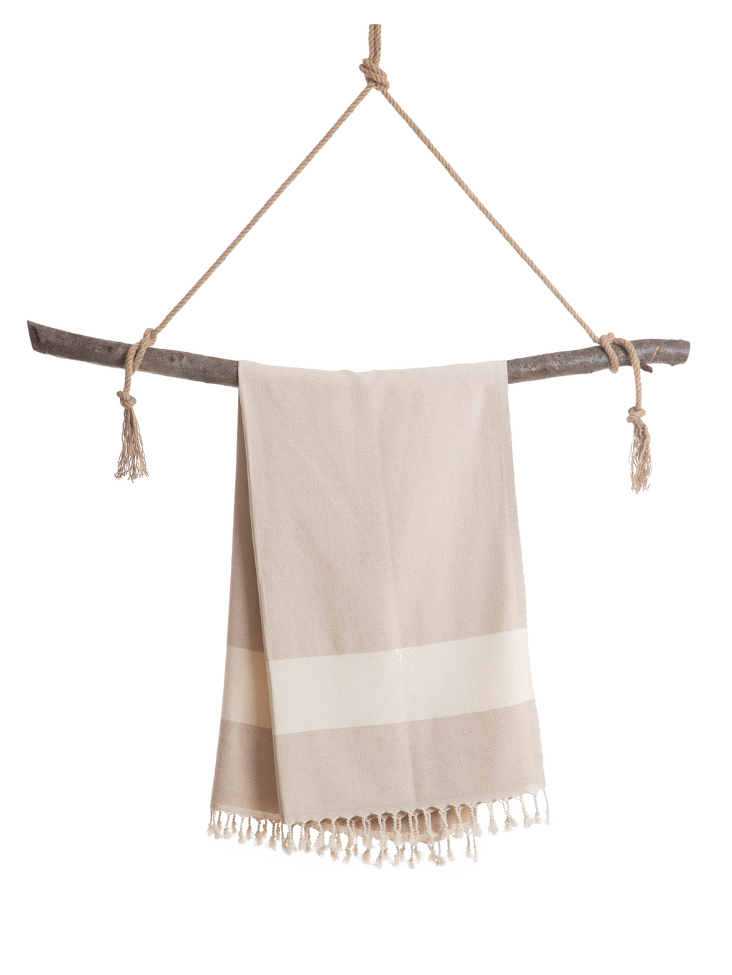 DIAMANT Hammam Towel, Beach Towel, Peshtemal - Beige