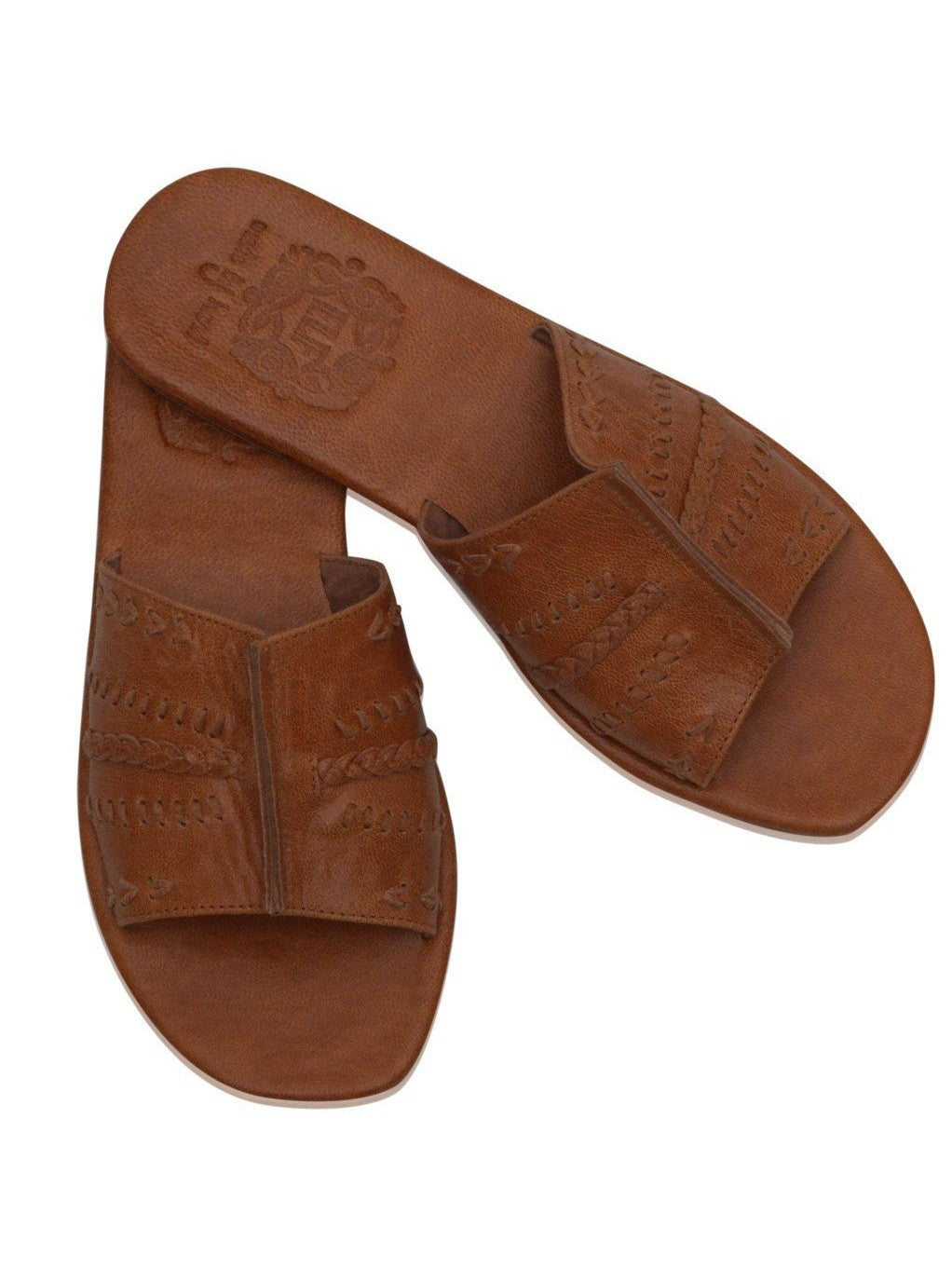 Dolce Vita Leather Slide Sandals-8