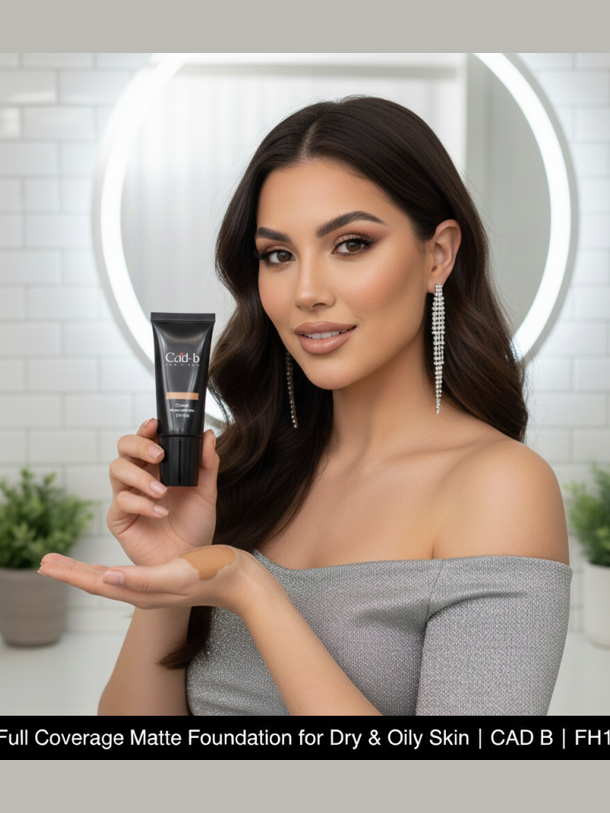 Full Coverage Matte Foundation for Dry & Oily Skin | CAD B | FH128