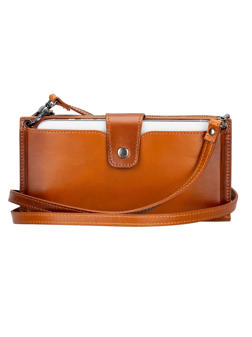 Kaycee Leather Women's Cell Phone Wallet with Strap-0