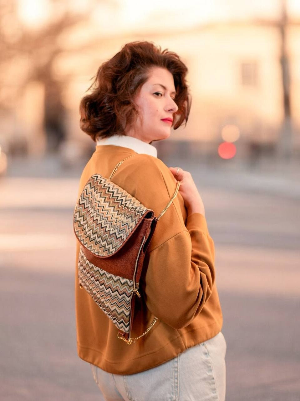 Bag Jane (big), vegan, artificial leather, 4 in 1