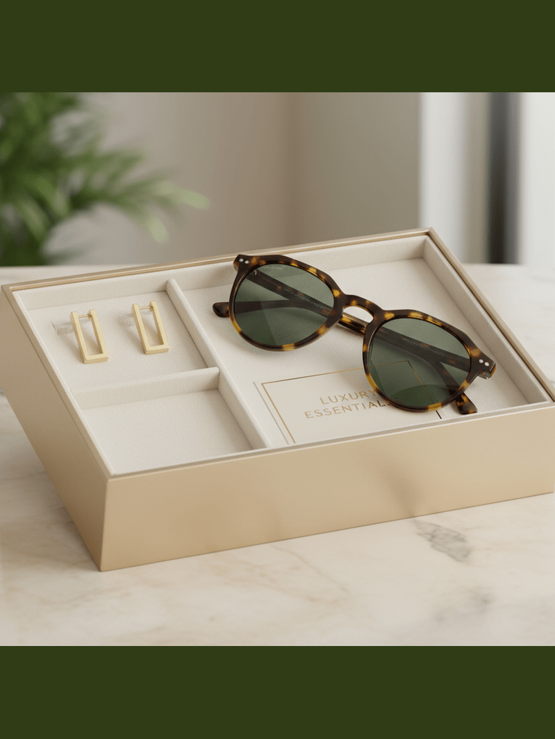 Minimalist Essentials Sunglasses & Earrings
