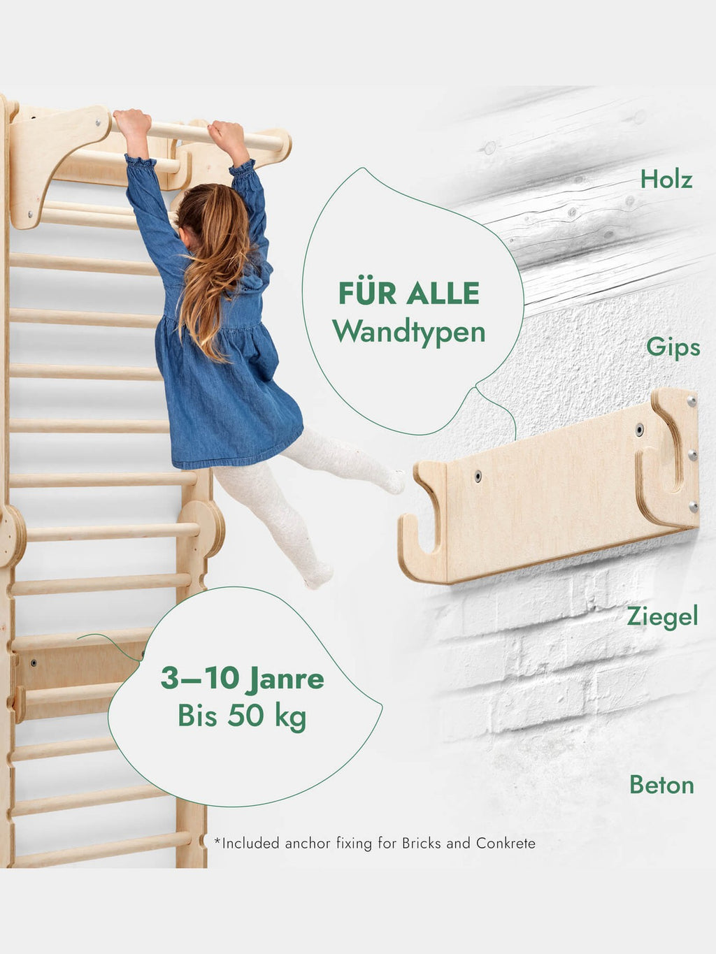 Sprossenwand-Ergänzung für Kletterdreieck-2
